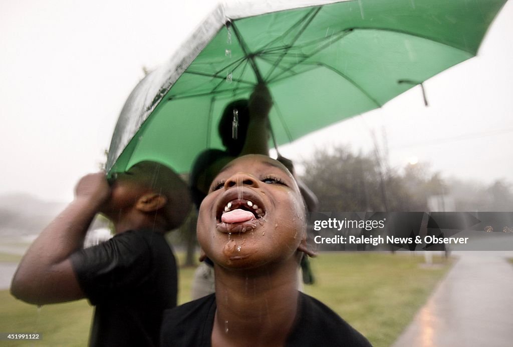 Rain in Raleigh, N.C.