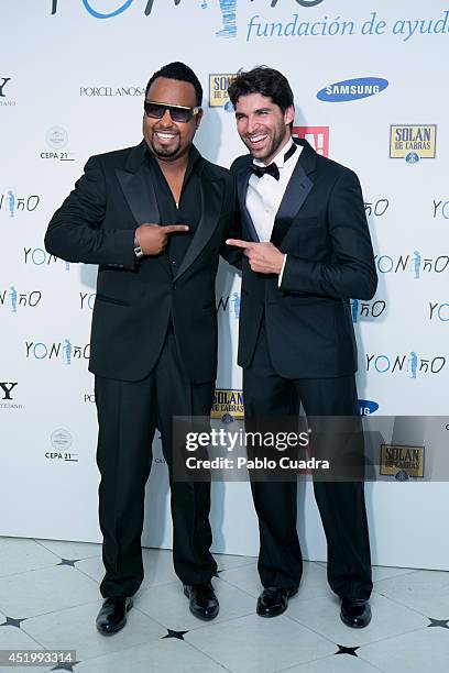 Angel Yos and Cayetano Rivera attend Yo Nino Foundation benefit dinner on July 10, 2014 in Madrid, Spain.