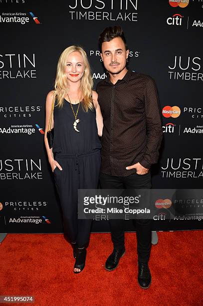 Candice Accola and Joe King of The Fray attend an exclusive NYC performance with Citi / AAdvantage & MasterCard Priceless Access at Hammerstein...