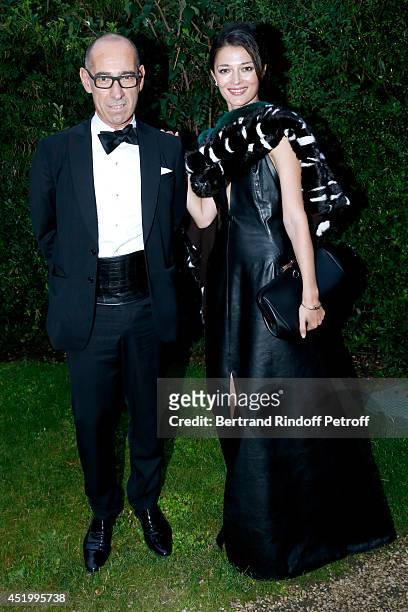Gustavo Lins and Bojana Tatarska attend the 'Chambre Syndicale de la Haute Couture' Cocktail, to celebrate the end of the Paris Fashion Week. Held at...
