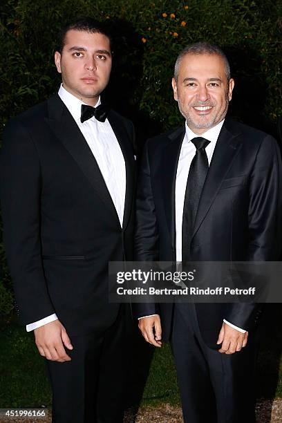 Fashion designer Elie Saab and his son Elie Saab attend the 'Chambre Syndicale de la Haute Couture' Cocktail, to celebrate the end of the Paris...