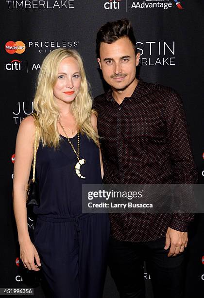 Actress Candice Accola and Joe King of The Fray attend an exclusive NYC performance with Citi / AAdvantage & MasterCard Priceless Access at...