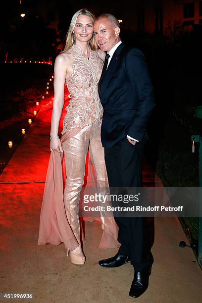 Sarah Marshall and Jean-Claude Jitrois attend the 'Chambre Syndicale de la Haute Couture' Cocktail, to celebrate the end of the Paris Fashion Week....