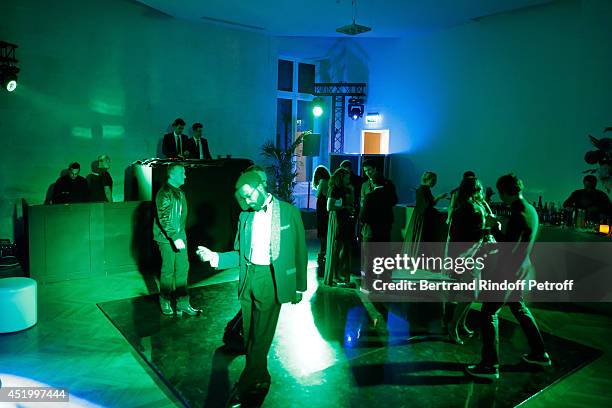 Illustration view of guests dancing during the 'Chambre Syndicale de la Haute Couture' Cocktail, to celebrate the end of the Paris Fashion Week. Held...