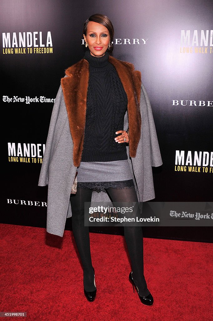 "Mandela: Long Walk To Freedom" Screening Hosted By U2, Anna Wintour, Bob And Harvey Weinstein With Burberry