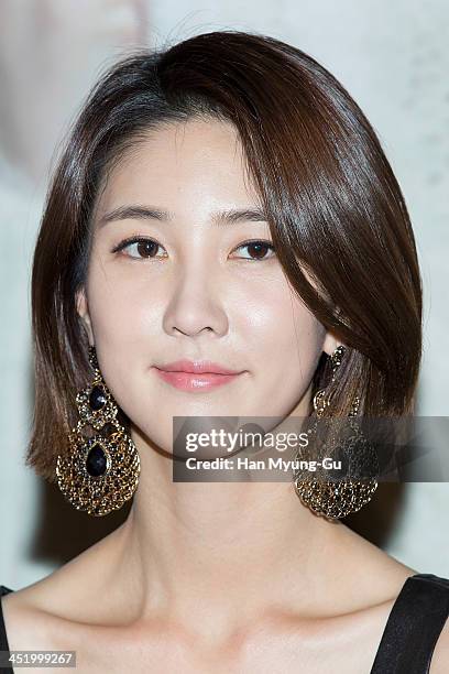 South Korean actress Lee Soo-Kyung attends tvN Drama "Let's Eat" press conference on November 25, 2013 in Seoul, South Korea. The drama will open on...