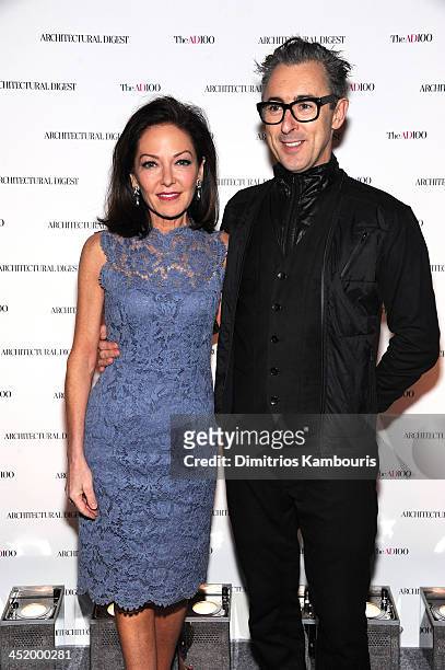 Margaret Russell, Editor In Chief of Architectural Digest and Alan Cumming attend The AD100 Gala Hosted By Architectural Digest Editor In Chief...
