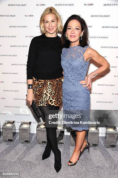 Actress Kelly Rutherford and Margaret Russell, Editor In Chief of Architectural Digest attend The AD100 Gala Hosted By Architectural Digest Editor In...