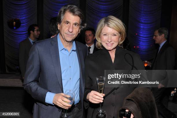 David Rockwell and Martha Stewart attends The AD100 Gala Hosted By Architectural Digest Editor In Chief Margaret Russell at The Four Seasons...