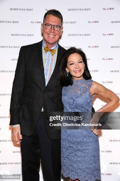 Thomas Jayne and Margaret Russell, Editor In Chief of Architectural Digest and attend The AD100 Gala Hosted By Architectural Digest Editor In Chief...