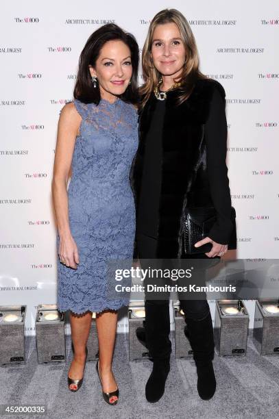 Margaret Russell, Editor In Chief of Architectural Digest and Aerin Lauder attend The AD100 Gala Hosted By Architectural Digest Editor In Chief...