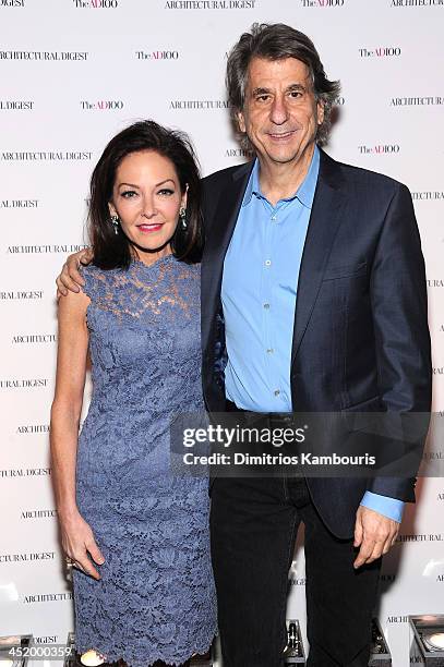 Margaret Russell, Editor In Chief of Architectural Digest and David Rockwell attend The AD100 Gala Hosted By Architectural Digest Editor In Chief...