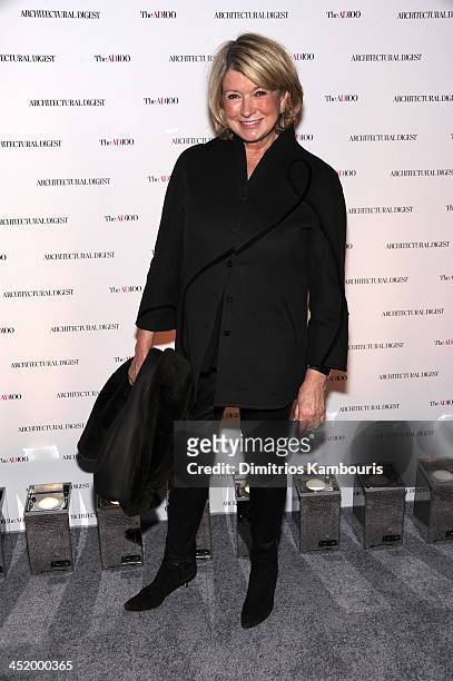 Martha Stewart attends The AD100 Gala Hosted By Architectural Digest Editor In Chief Margaret Russell at The Four Seasons Restaurant on November 25,...