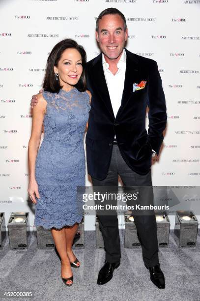 Margaret Russell, Editor In Chief of Architectural Digest and Brian McCarthy attend The AD100 Gala Hosted By Architectural Digest Editor In Chief...