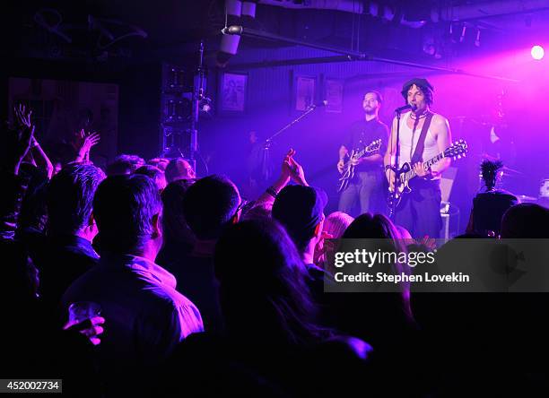 Singer/musician Jesse Malin performs as part of John Varvatos Bowery Live at John Varvatos 315 Bowery Boutique on July 10, 2014 in New York City.