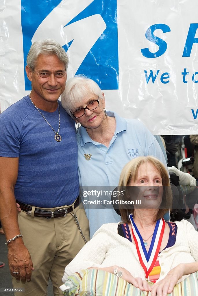 Olympic Gold Medalists Greg Louganis, Pat McCormick And Lauren Wenger Honor Fellow Athlete Toni Brown Who Was Diagnosed With ALS