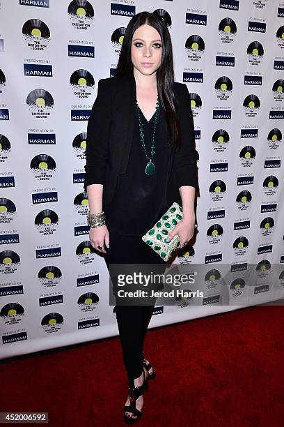Actress Michelle Trachtenberg attends the Los Angeles Premiere of 'The Distortion of Sound' at The GRAMMY Museum on July 10, 2014 in Los Angeles,...