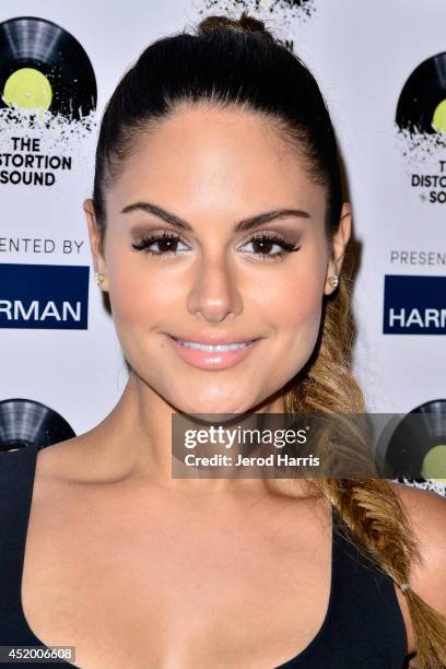 Pia Toscano attends the Los Angeles Premiere of 'The Distortion of Sound' at The GRAMMY Museum on July 10, 2014 in Los Angeles, California.