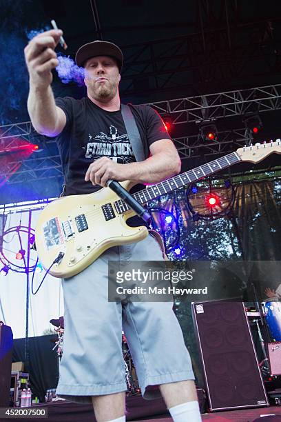 Miles Doughty of Slightly Stoopid performs on stage during the Summer Sessions tour on July 10, 2014 in Redmond, Washington.