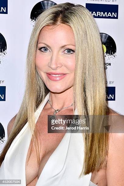 Caprice Bourret attends the Los Angeles Premiere of 'The Distortion of Sound' at The GRAMMY Museum on July 10, 2014 in Los Angeles, California.