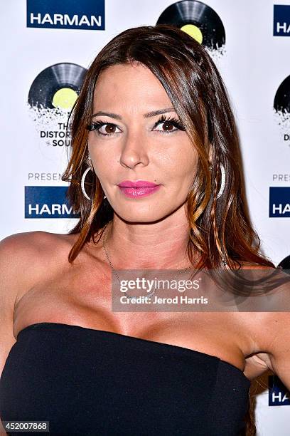 Television personality Drita D'avanzo attends the Los Angeles Premiere of 'The Distortion of Sound' at The GRAMMY Museum on July 10, 2014 in Los...