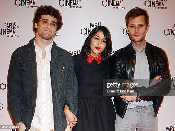 Actors Arthur Dupont, Leila Bekhti and Nicolas Duvauchelle attend the Screening of 'Maintenant Ou Jamais' As Part Of Festival Paris Cinema : Day Six...