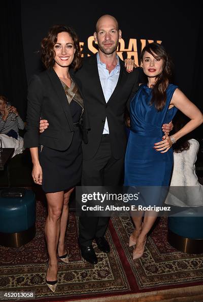 Actors Natalie Brown, Corey Stoll and Mia Maestro attend the after