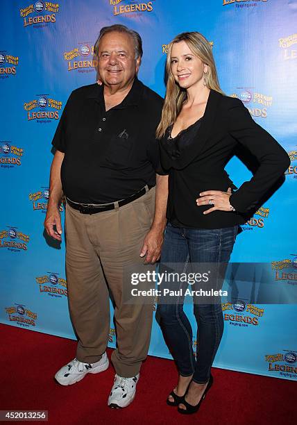 Actors Paul Sorvino and Mira Sorvino attend the Ringling Bros. And Barnum & Bailey's "Legends" premiere at Staples Center on July 10, 2014 in Los...