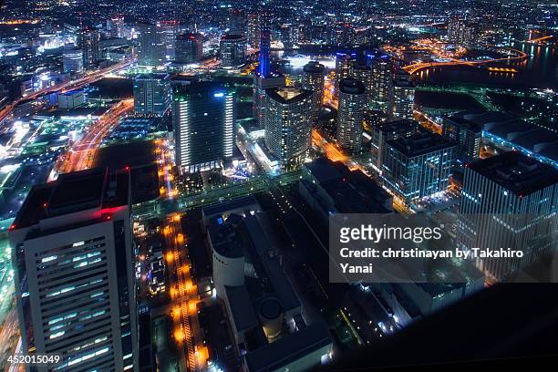 cityspace of minatomirai, yokohama city - christinayan ストックフォトと画像