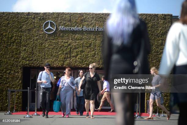 General view of the Mercedes-Benz Fashion Week Spring/Summer 2015 at Erika Hess Eisstadion on July 11, 2014 in Berlin, Germany.