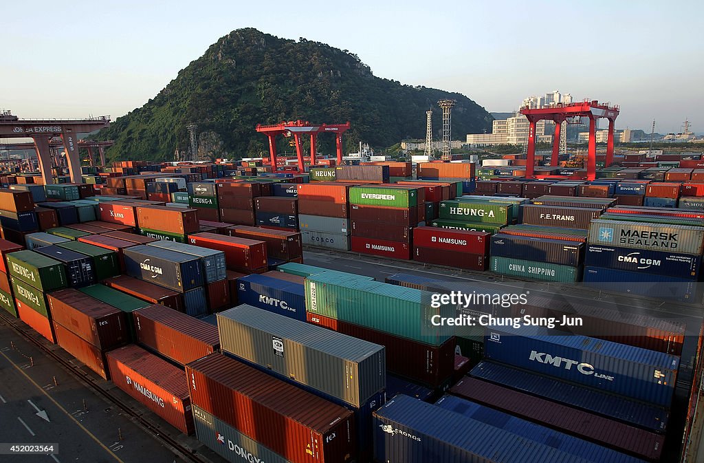 Container Terminal At Busan Port