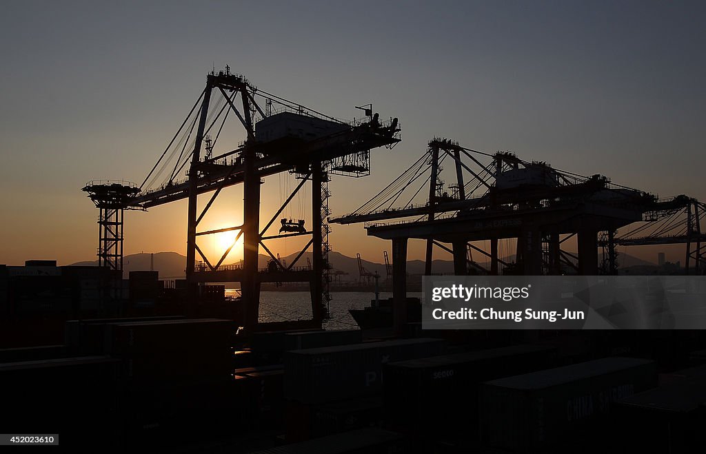 Container Terminal At Busan Port