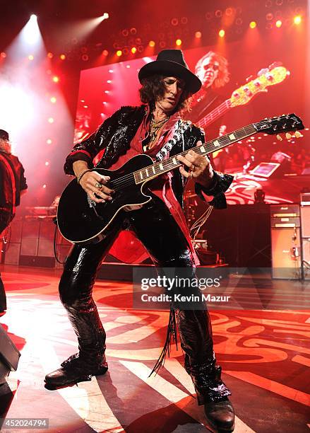 Joe Perry performs with Aerosmith at Nikon at Jones Beach Theater on July 10, 2014 in Wantagh, New York.