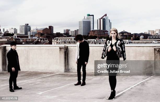 Trip hop trio London Grammar are photographed for the Observer on November 12, 2013 in London, England.