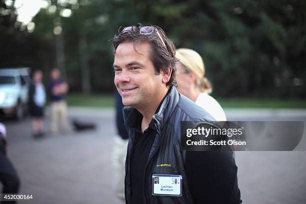Lachlan Murdoch, News Corp. Board member, attends the Allen & Company Sun Valley Conference on July 11, 2014 in Sun Valley, Idaho. Many of the...