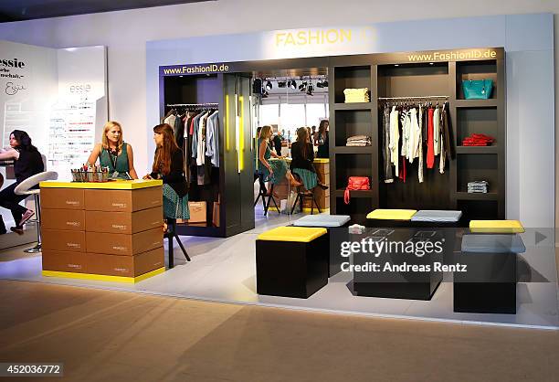 General view of the lounge during the Mercedes-Benz Fashion Week Spring/Summer 2015 at Erika Hess Eisstadion on July 11, 2014 in Berlin, Germany.