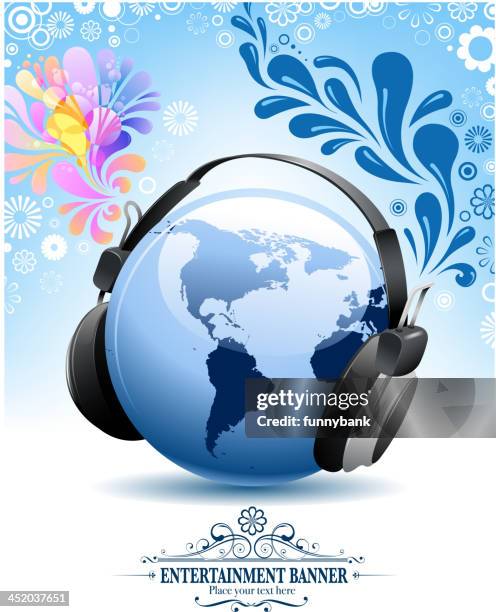 entertainment welt - global radio studios stock-grafiken, -clipart, -cartoons und -symbole