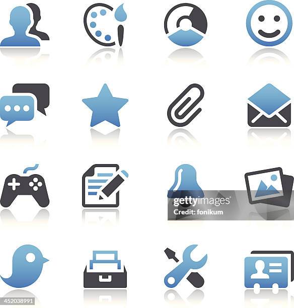 web icons - personal data stock illustrations
