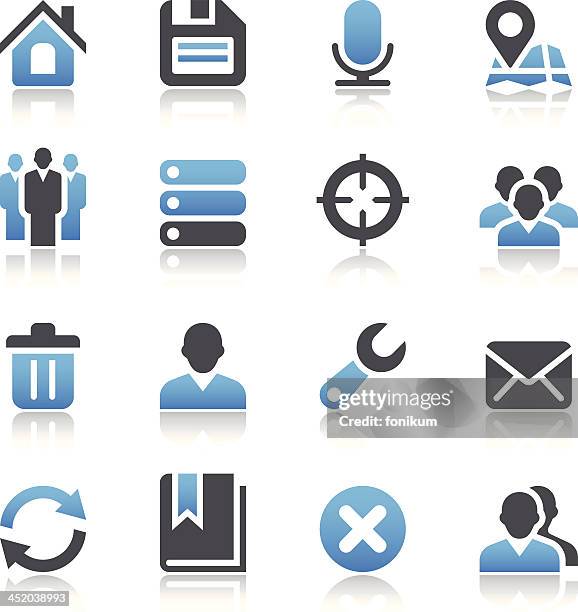 vector set of web icons - server lights stock illustrations