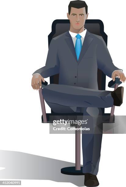 big boss business - chairperson stock illustrations