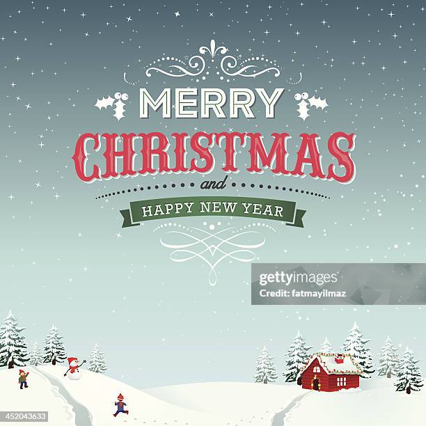 merry christmas - snowman vector stock illustrations
