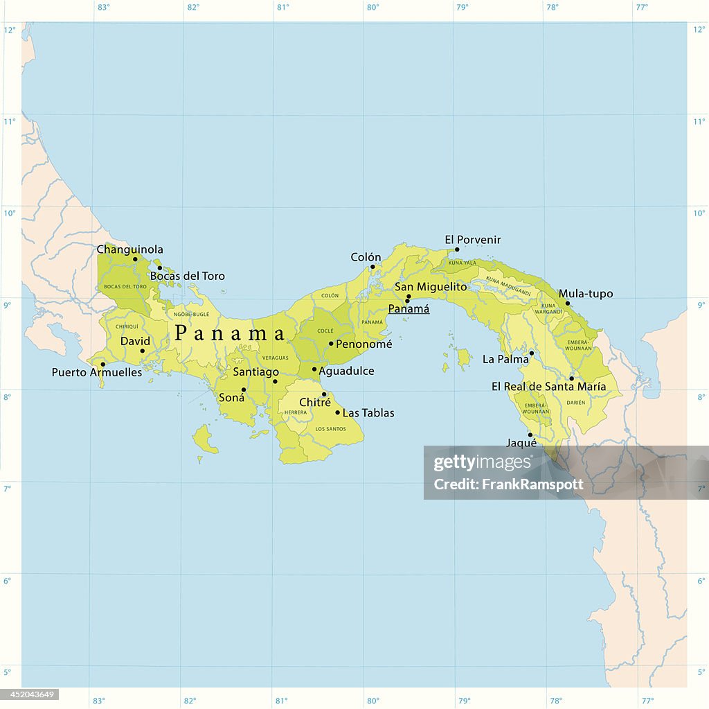 Panama Vector Map