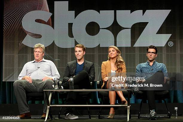 Creator and Executive Producer Chris Moore, directors Shane Dawson and Anna Martemucci and Co-Executive Producer Zachary Quinto speak onstage at the...