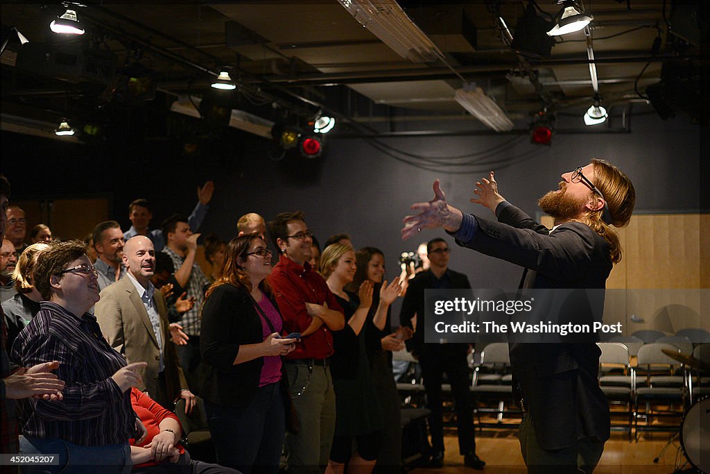 WASHINGTON, D.C.., NOVEMBER 6, 2013: British comedian Sanderson