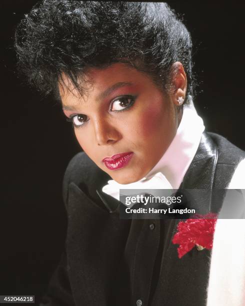 Singer Janet Jackson poses for a portrait in 1986 in Los Angeles, California.