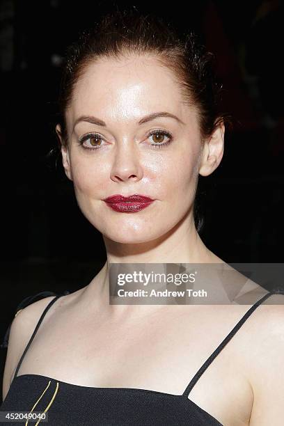 Film director Rose McGowan attends "Broken Hearted: Twisted, Romantic Short Films" presented by Rooftop Films at 5 Metro Tech Center on July 11, 2014...