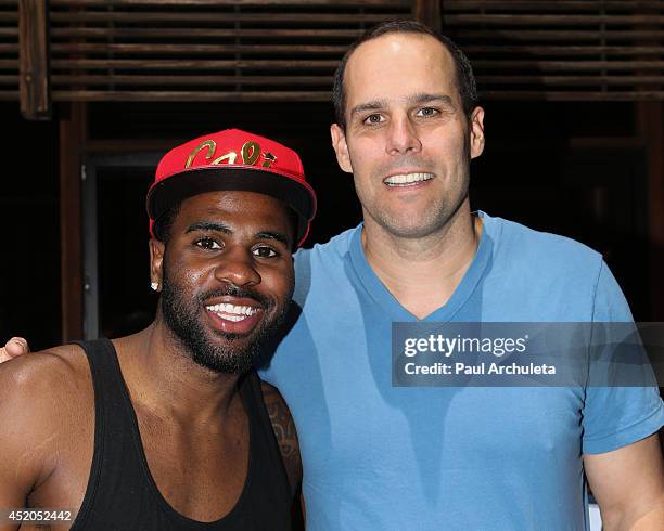 Recording Artist Jason Derulo and Warner Bros. Music Executive Cameron Strang attend Lianne La Havas performance at "Summer Sessions" at Warner Bros....