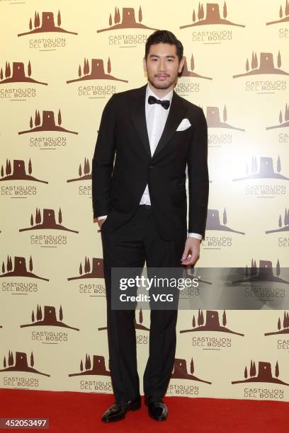 Actor Godfrey Gao attends a charity dinner at Four Seasons Hotel on November 25, 2013 in Hong Kong, Hong Kong.