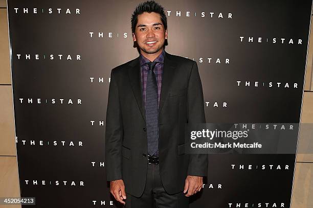 Jason Day arrives at the official launch of the 2013 Australian Open at The Star on November 26, 2013 in Sydney, Australia.