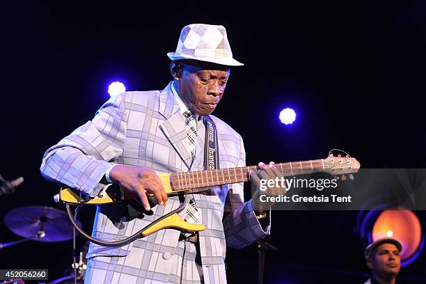 Papi Oviedo of Orquesta Buena Vista Social Club performs at day one of North Sea Jazz Festival at Ahoy on July 11, 2014 in Rotterdam, Netherlands.